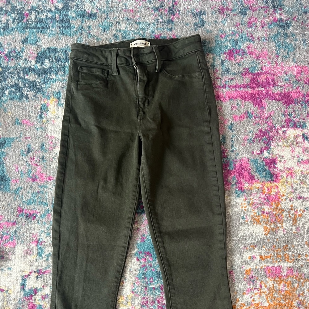 L’AGENCE MARGOT HIGH RISE ARMY GREEN